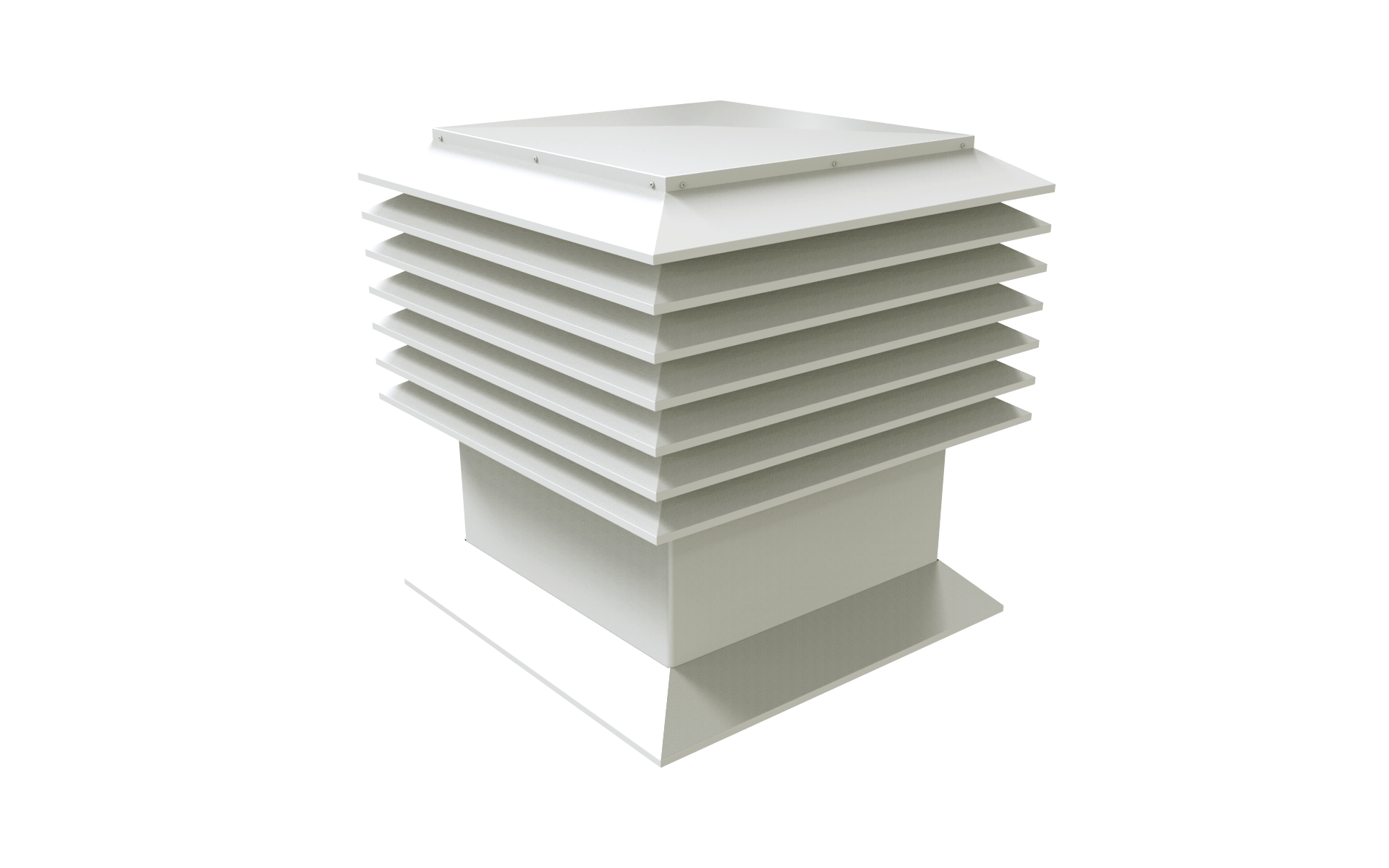Industrial & Commercials Roof Vent - Standard Louvered Penthouse