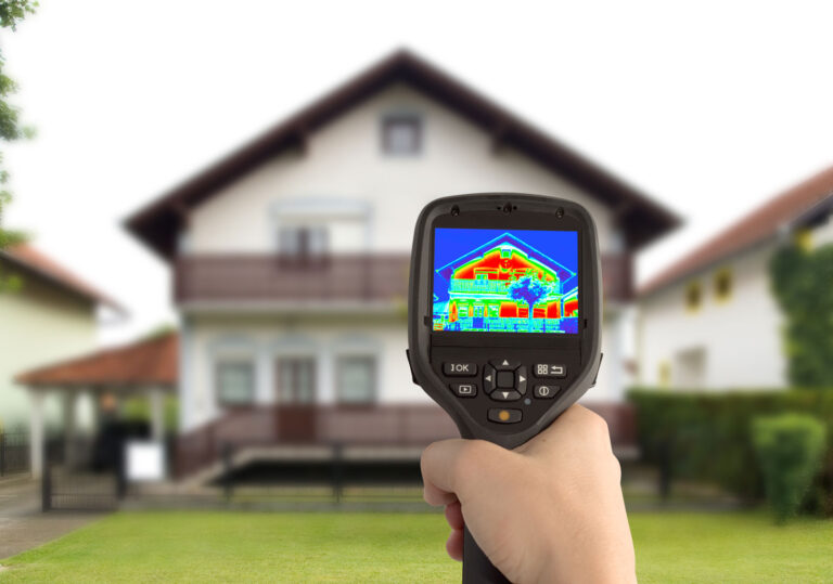 Thermal imaging of a hot attic space indicating a lack in attic ventilation